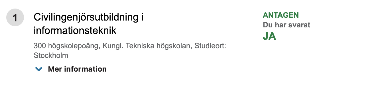 Antagningsbesked HT25